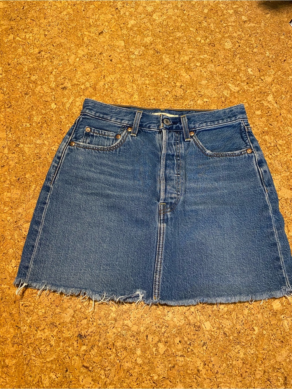 📌Classic Blue Denim Skirt - Women's Casual A-Line